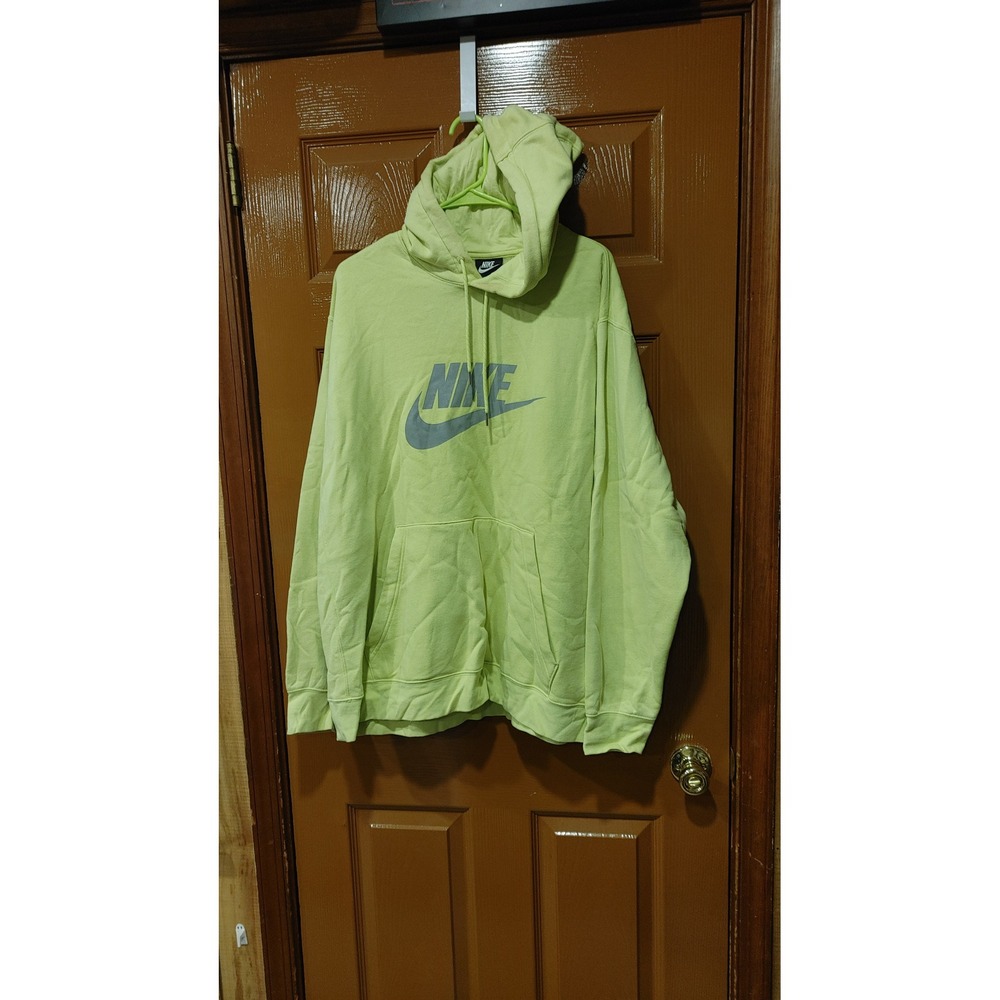 Nike Hoodie Mens XXL Lime Green Good Pullover Futura Logo Sportswear